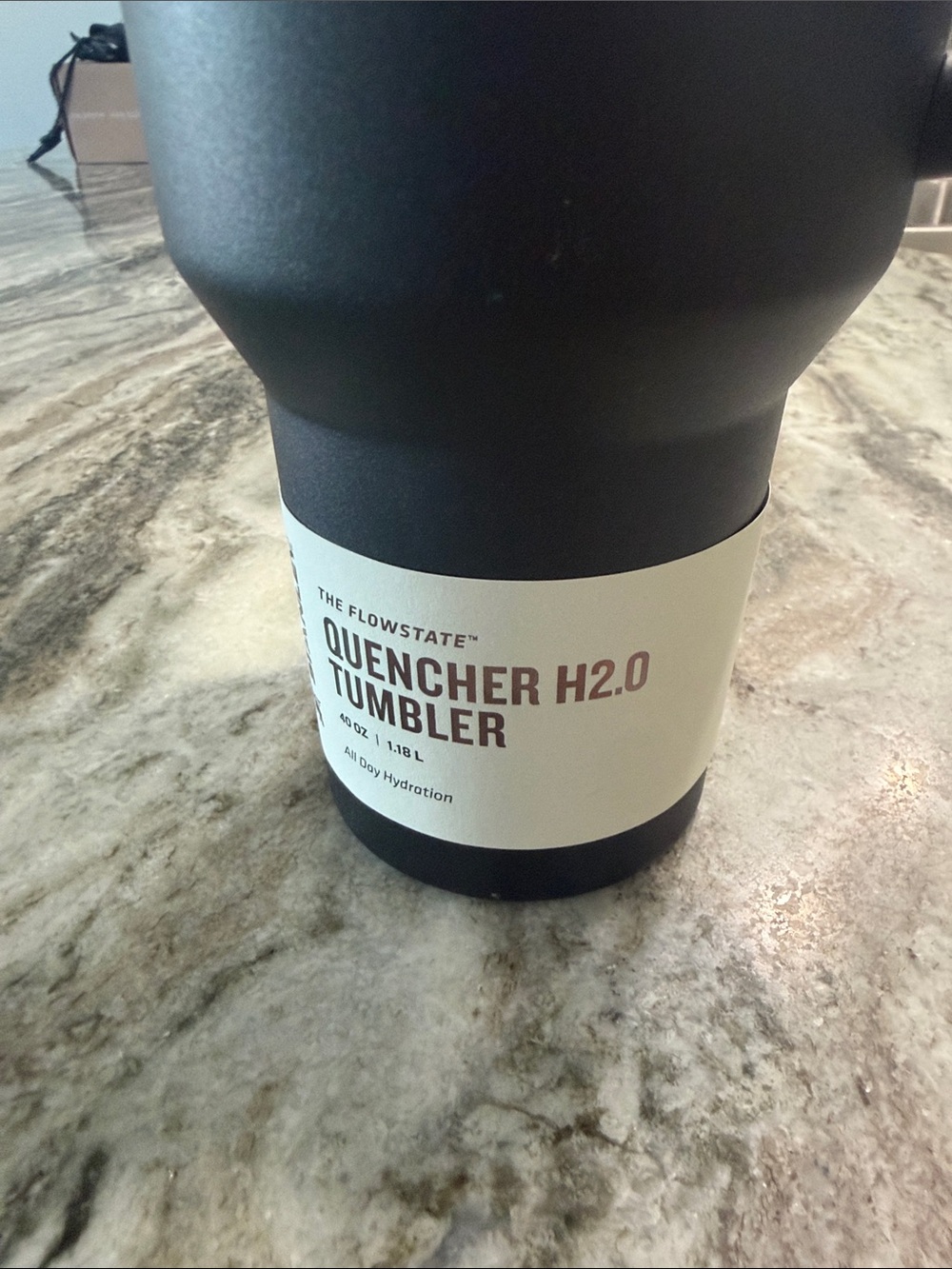 Stanley 40 Ounce Quencher Black Travel Tumbler with Handle - Picture 3 of 6